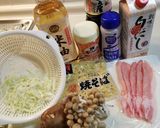 簡単 和風キノコ焼きそば作り方1写真