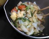 野菜と卵の甘辛炒め作り方4写真