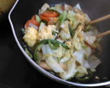 野菜と卵の甘辛炒め作り方4写真