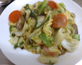 野菜と卵の甘辛炒め作り方5写真
