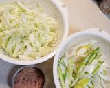 副菜に　キャベツとネギとシーチキン炒め作り方2写真