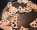 レンチン蓮根とすずきの唐揚げの甘酢炒め作り方10写真