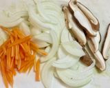 赤味噌のタレで白菜の焼きそば作り方2写真