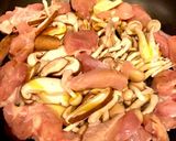鶏、椎茸、しめじの和風パスタ作り方3写真