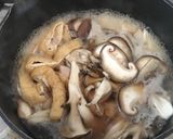 体ぽかぽか鶏ときのこの生姜あんかけうどん作り方2写真