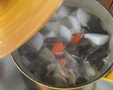 体ぽかぽか・酒粕いりのもつ煮作り方4写真