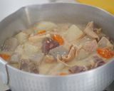 体ぽかぽか・酒粕いりのもつ煮作り方6写真