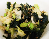 簡単に♪枝豆とわかめの酢の物作り方4写真