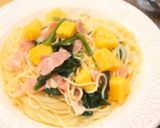 ちぢみほうれん草とツナの柚胡椒パスタ作り方9写真