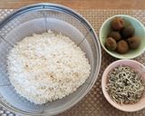 梅酒の梅で炊き込みご飯作り方1写真