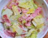 超簡単！白菜とベーコンのレンジ煮作り方4写真