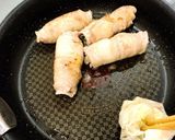 甘辛醤油たれの♪豚肉のガリ巻き作り方5写真