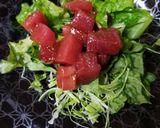 マグロ漬けのパクチーサラダ作り方3写真