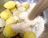 そうめんリメイク！パリパリ薩摩芋ボール作り方3写真