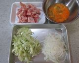 オッサンの親子丼カルボナーラ風作り方1写真