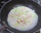オッサンの親子丼カルボナーラ風作り方3写真