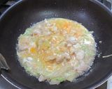 オッサンの親子丼カルボナーラ風作り方4写真