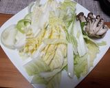 冷や汁の素で旨味倍！白菜ちゃんちゃん焼き作り方1写真