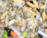 あさりと枝豆の野菜たっぷり炊き込みご飯作り方2写真