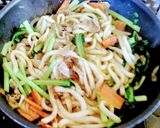 バター醤油でコク旨焼きうどん♪作り方9写真