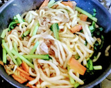 バター醤油でコク旨焼きうどん♪作り方9写真