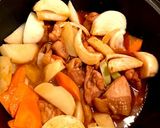 韓国風でうまい鶏肉の肉じゃがと春雨の煮物作り方3写真