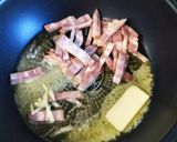 白菜とベーコンのバター醤油パスタ作り方2写真
