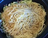 白菜とベーコンのバター醤油パスタ作り方4写真