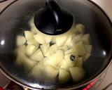 ブロッコリーとポテトの厚切りハムあえ作り方2写真