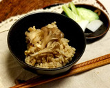 【薬膳レシピ】くるみ＆生姜きのこ麦ごはん作り方10写真