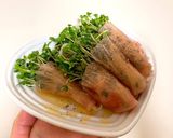 ブロッコリースプラウト生ハム包み作り方3写真