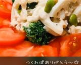 クリスマスカラーな☆蓮根とツナのサラダ作り方9写真
