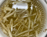 ごぼうと冷凍唐揚げの和風パスタ作り方2写真