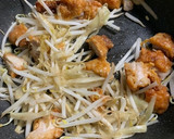 ごぼうと冷凍唐揚げの和風パスタ作り方5写真