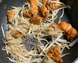ごぼうと冷凍唐揚げの和風パスタ作り方6写真
