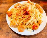 ごぼうと冷凍唐揚げの和風パスタ作り方9写真