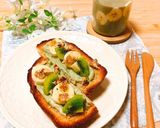 青汁蜂蜜クリームチーズフルーツトースト作り方3写真