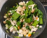 香る★たっぷり野菜の玄米塩チャーハン作り方4写真
