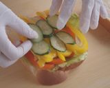 野菜たっぷり☆照り焼きチキンサンド作り方12写真