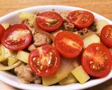 腸まで届くじゃが芋玉ねぎ豚肉のチーズ焼き作り方4写真
