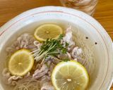 パパっと冷製豚しゃぶレモン素麺！作り方5写真