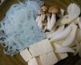 湯がけからの豚肉のレンチンすき焼き風煮作り方1写真