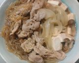 湯がけからの豚肉のレンチンすき焼き風煮作り方8写真