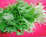 水菜とはんぺんのサッと煮作り方1写真