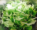 水菜とはんぺんのサッと煮作り方4写真