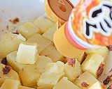 チーズをまとったアンチョビポテト♪作り方4写真