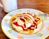 メレンゲなし！卵白でしっとり♡パンケーキ作り方8写真