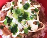 お箸が止まらない！やみつき☆チャーマヨ丼作り方5写真