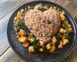 免疫アップ★ニラと鶏のピリ辛肉味噌ごはん作り方6写真