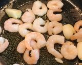 小海老とほうれん草のペペロンチーノ作り方5写真